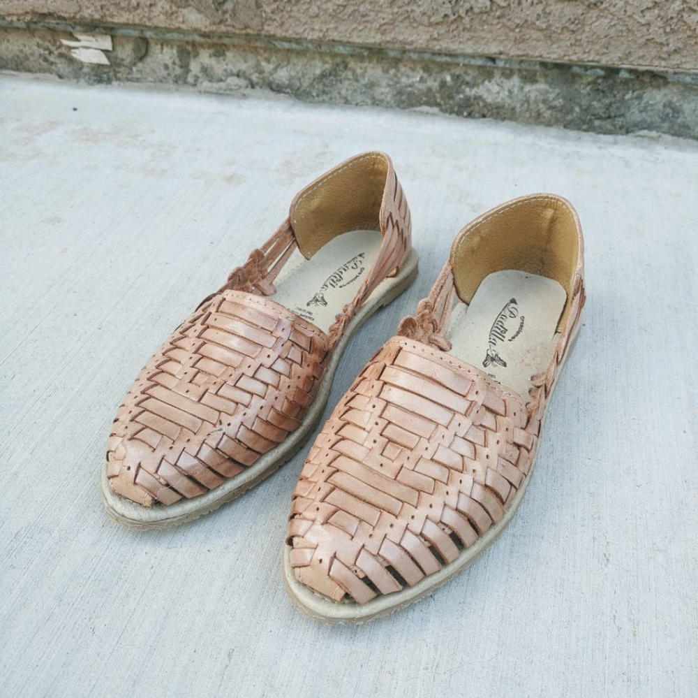 Authentic Mexican Huaraches Leather Slip On Shoes